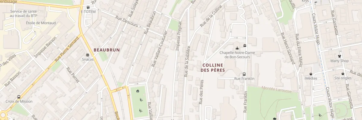 Plan du 28 Rue de la Sablière à Saint-Étienne