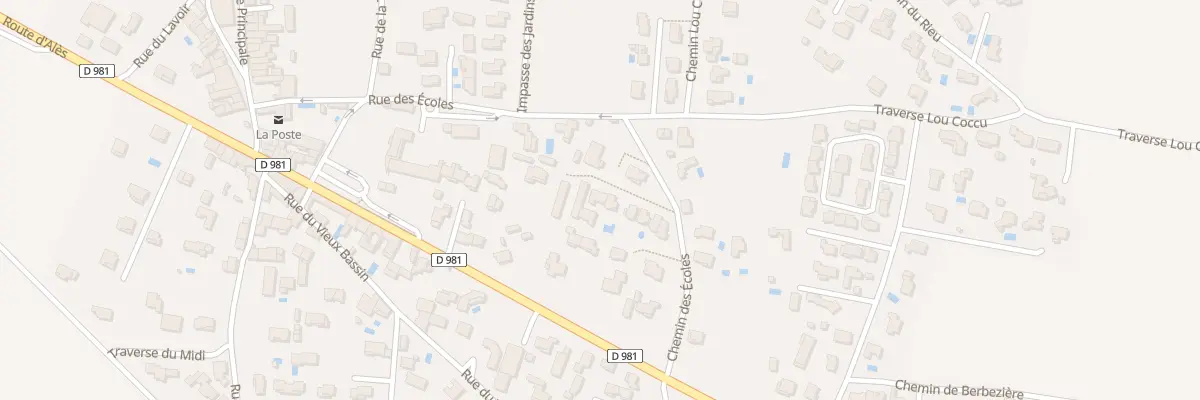Plan du 5715 Che des Ecoles à Montaren-et-Saint-Médiers