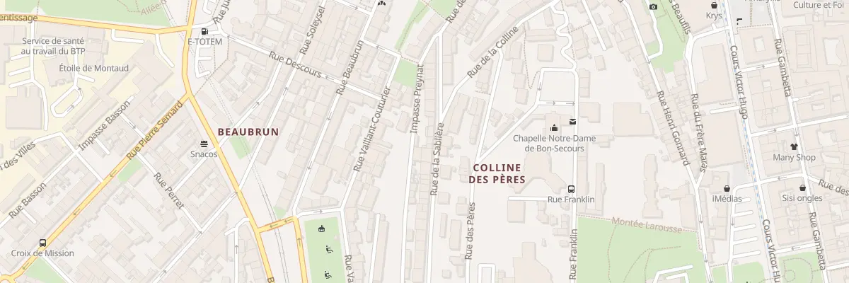 Plan du 26 Rue de la Sablière à Saint-Étienne