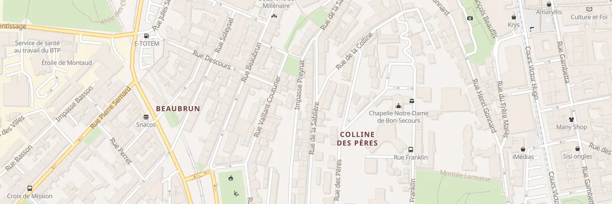 Plan du 22 Rue de la Sablière à Saint-Étienne