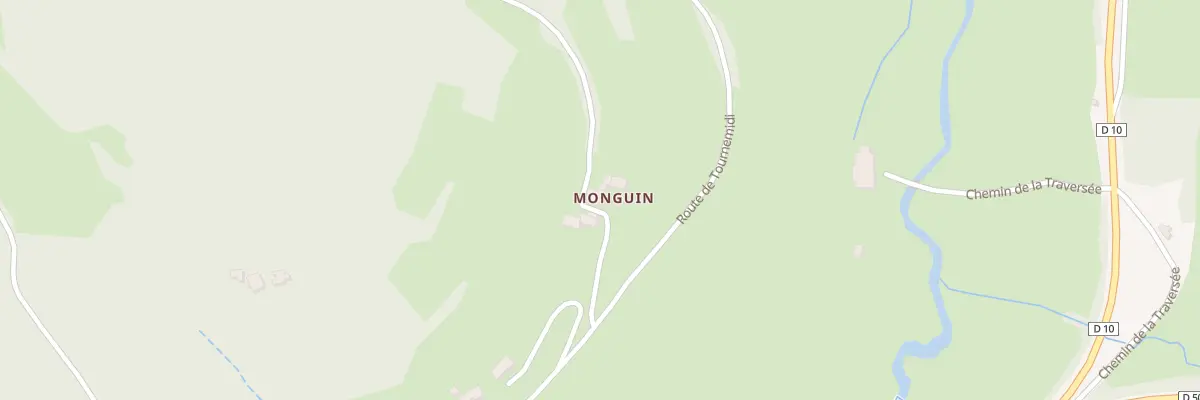 Plan du 104 Che de Monguin à Cublize