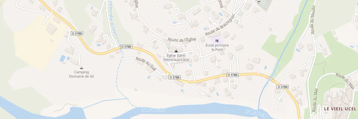 Plan du 18 Rte de l’Eglise à Ucel