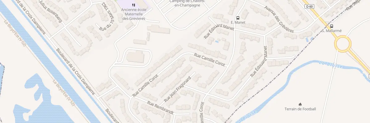 Plan du 13 Rue Camille Corot à Châlons-en-Champagne