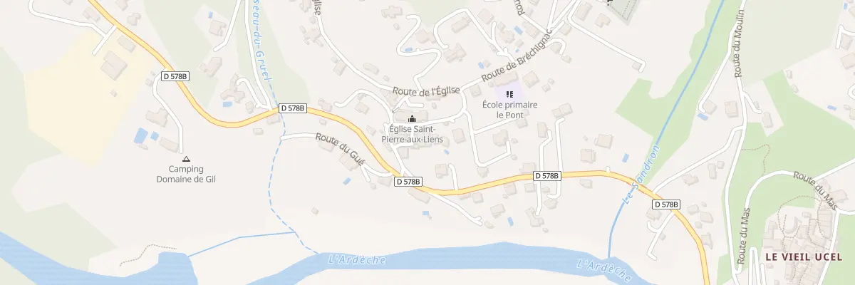 Plan du 16 Rte de l’Eglise à Ucel