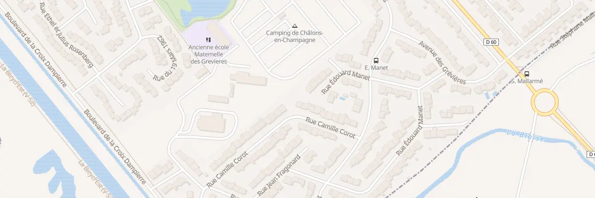 Plan du 20 Rue Camille Corot à Châlons-en-Champagne