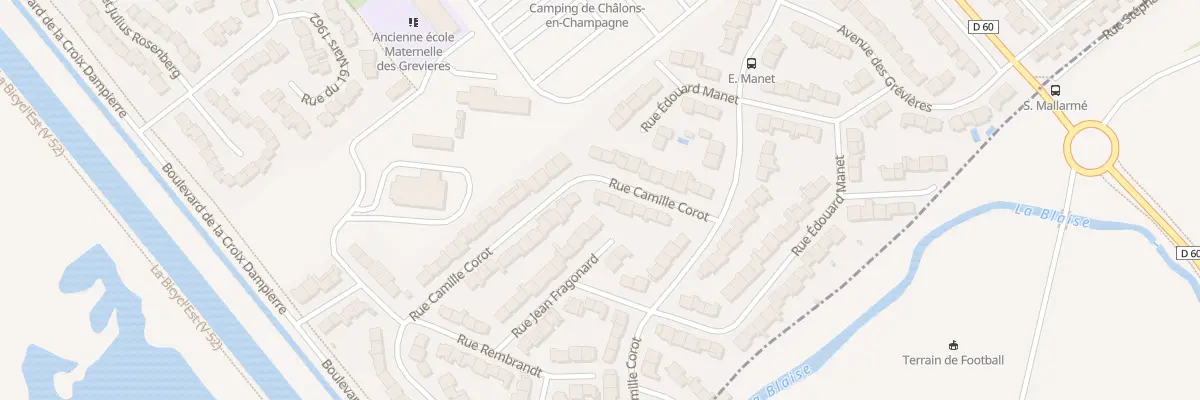 Plan du 11 Rue Camille Corot à Châlons-en-Champagne