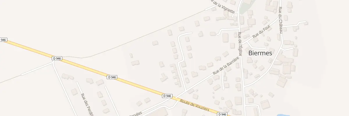 Plan du 9 Rue de la Charme à Biermes