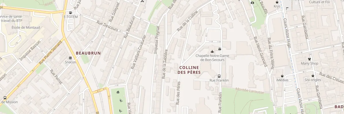 Plan du 43 Rue de la Sablière à Saint-Étienne