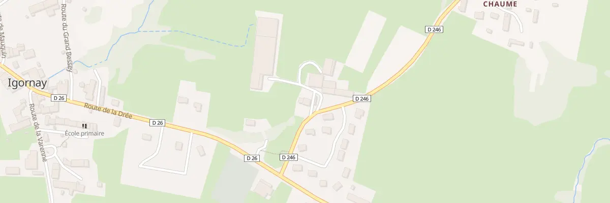 Plan du 3 Rte de Visignot à Igornay