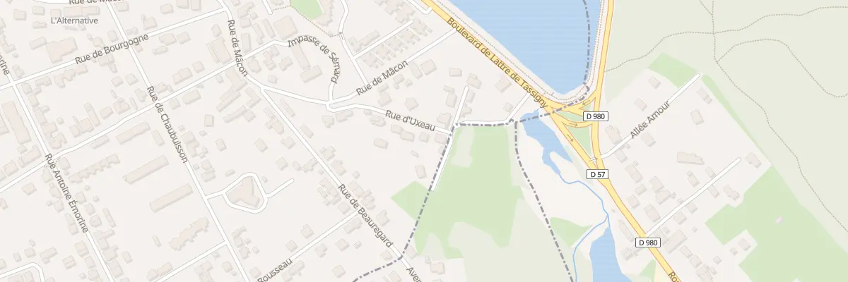 Plan du 10 Rue d’Uxeau à Montceau-les-Mines