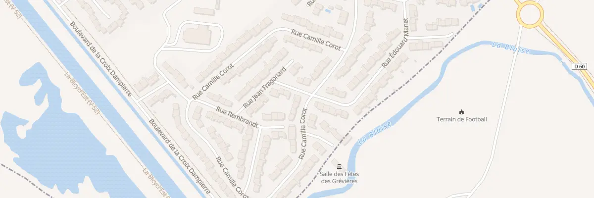 Plan du 75 Rue Camille Corot à Châlons-en-Champagne