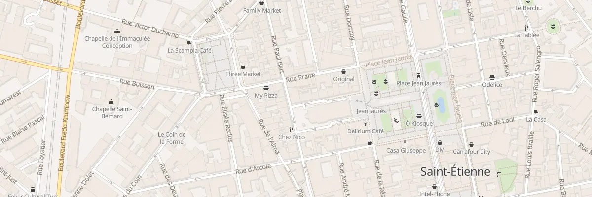 Plan du 14 Rue 4 Septembre à Saint-Étienne