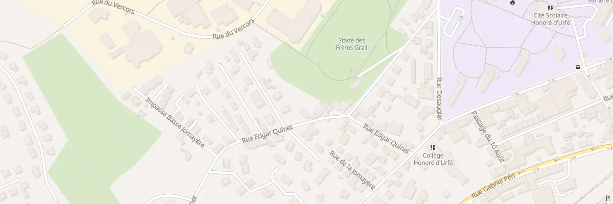Plan du 24 Rue Edgard Quinet à Saint-Étienne