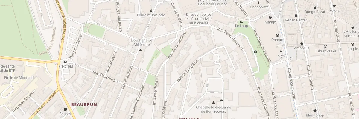 Plan du 17 Rue de la Sablière à Saint-Étienne