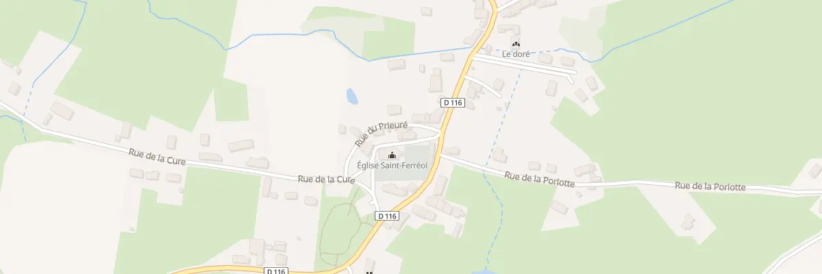 Plan du 2 Rue de l’Église à Curgy