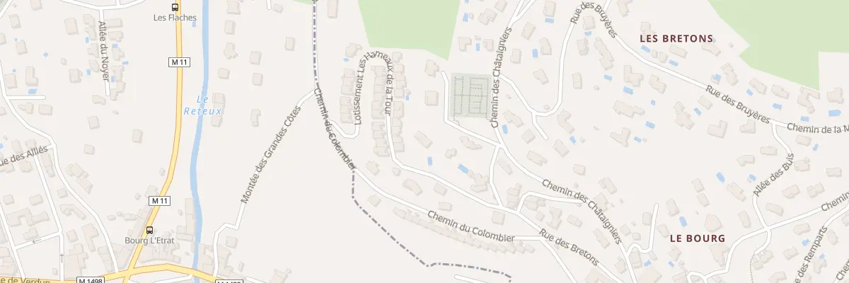 Plan du 70 All des Aubepines à La Tour-en-Jarez