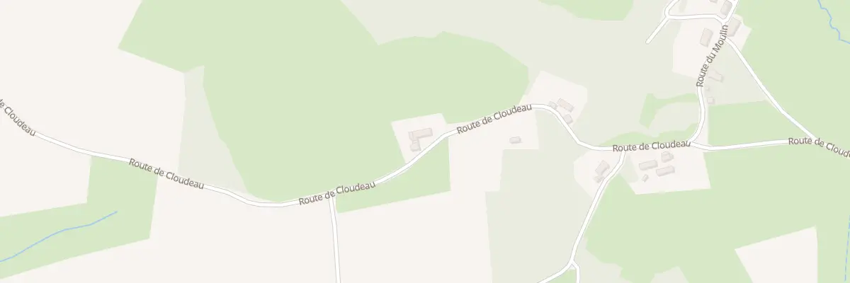 Plan du 599 Rte de Cloudeau à Ozolles