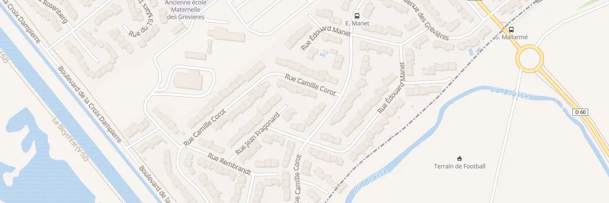 Plan du 3 Rue Camille Corot à Châlons-en-Champagne