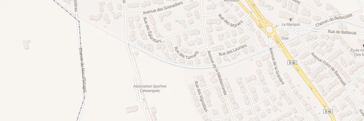 Plan du 7 Rue des Tamaris à Caissargues