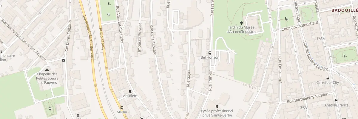 Plan du 31 Rue Gayet à Saint-Étienne