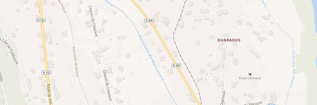Plan du 33 Che du Lautaret à Aubenas