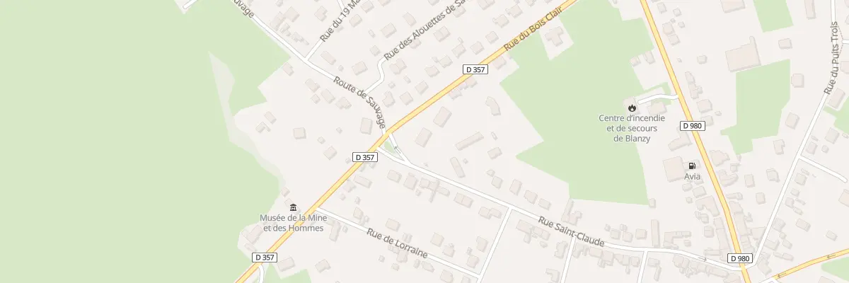 Plan du 5T Rue du Bois Clair à Blanzy