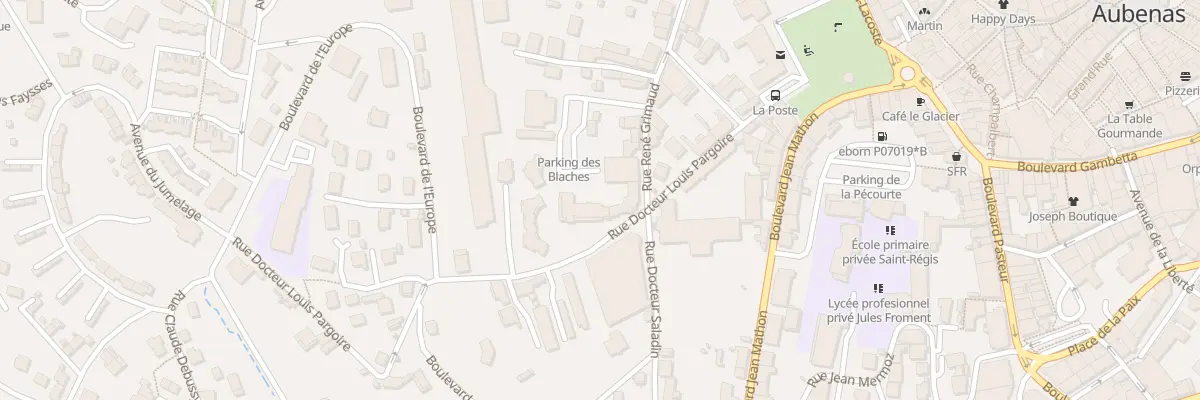 Plan du 18 Rue Docteur Louis Pargoire à Aubenas
