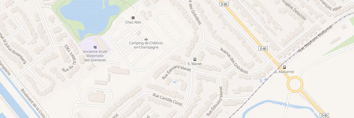 Plan du 18 Rue Edouard Manet à Châlons-en-Champagne