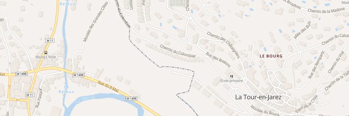 Plan du 27 Che du Colombier à La Tour-en-Jarez
