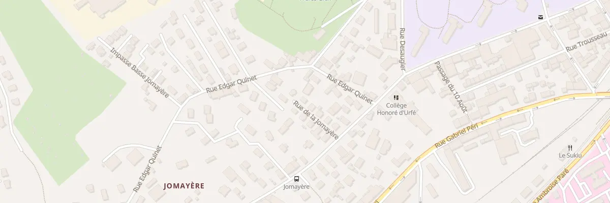 Plan du 62T Rue de la Jomayère à Saint-Étienne