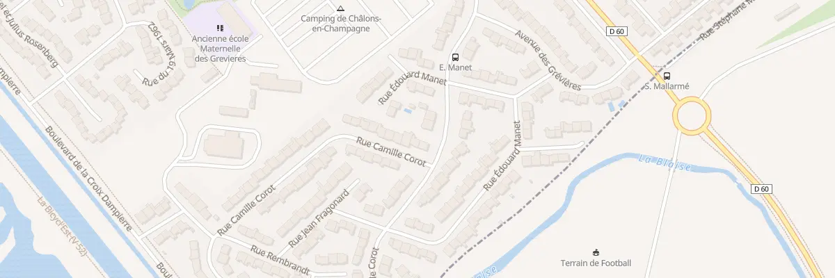 Plan du 4 Rue Camille Corot à Châlons-en-Champagne