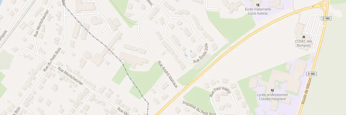 Plan du 43 Rue Emile Zola à Blanzy