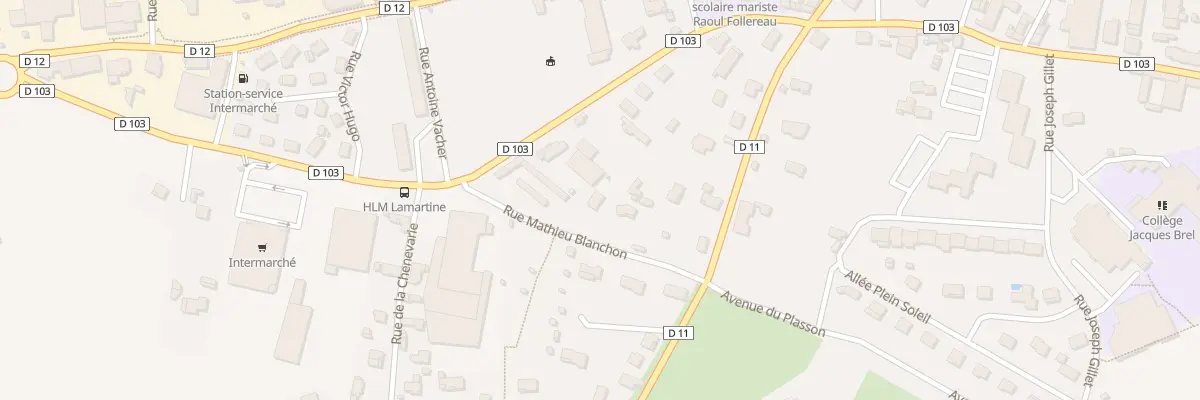 Plan du 8 Rue Mathieu Blanchon à Chazelles-sur-Lyon