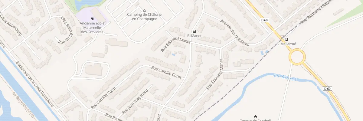 Plan du 44 Rue Edouard Manet à Châlons-en-Champagne