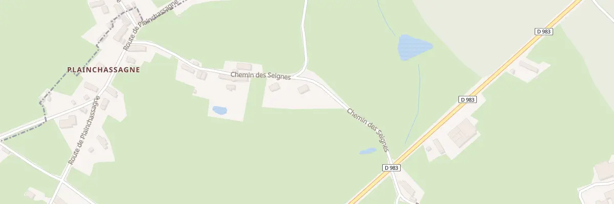 Plan du 215 Che des Seignes à Vendenesse-lès-Charolles