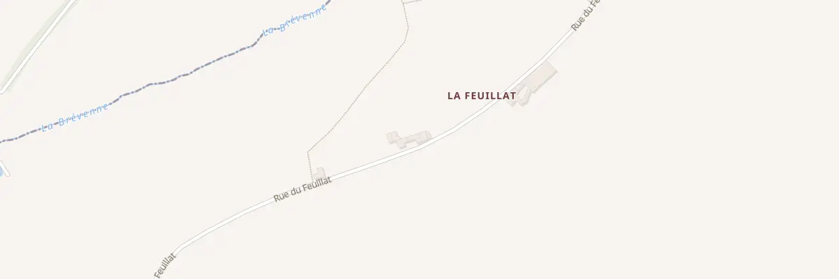 Plan du 611 Rue du Feuillat à Viricelles