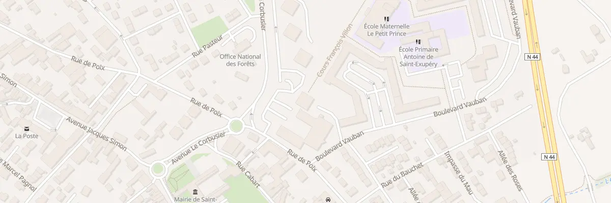 Plan du 18 Av le Corbusier à Saint-Memmie
