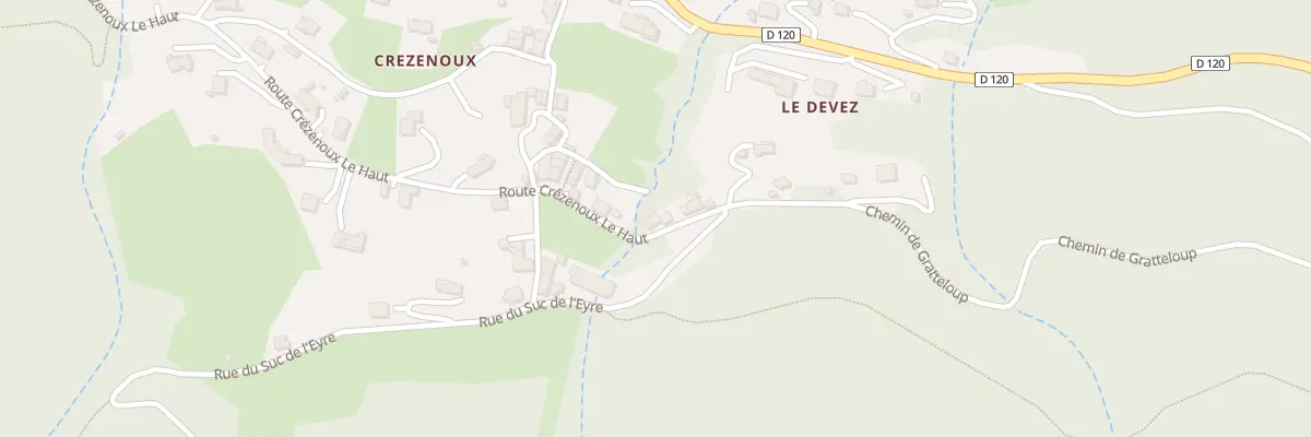 Plan du 645 Rte Crezenoux le Haut à Saint-Martin-de-Valamas