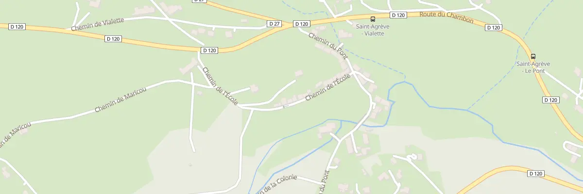 Plan du 110 Che de l’École à Saint-Agrève