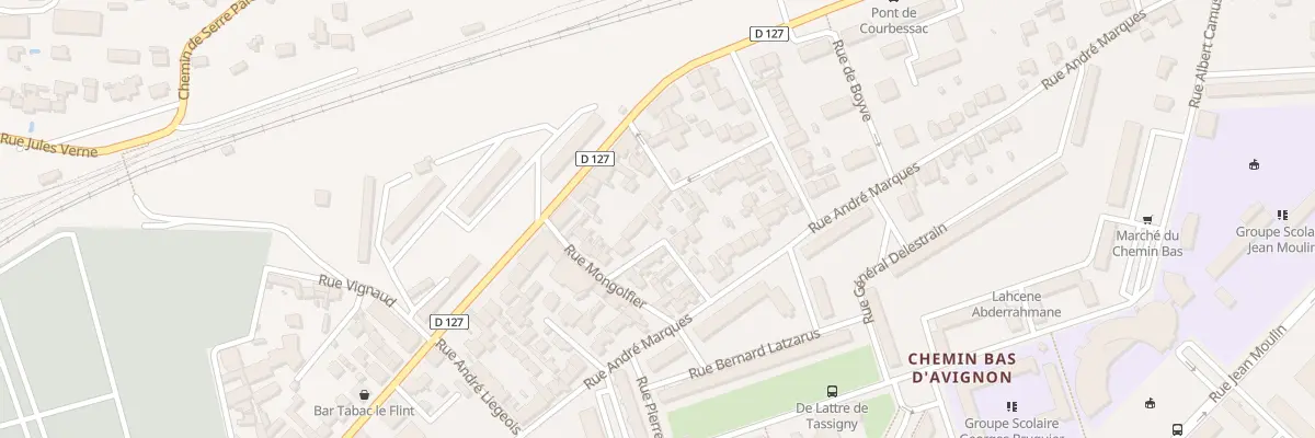 Plan du 6 Rue Professeur Piccard à Nîmes