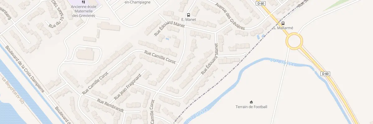 Plan du 15 Rue Edouard Manet à Châlons-en-Champagne