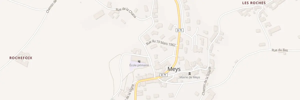 Plan du 85 Rue du 19 Mars 1962 à Meys