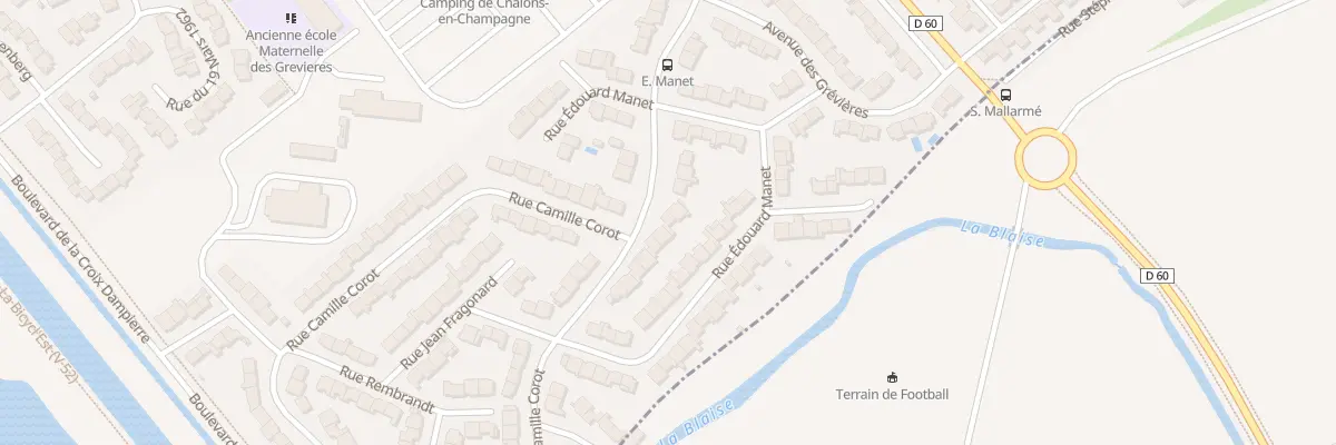 Plan du 13 Rue Edouard Manet à Châlons-en-Champagne