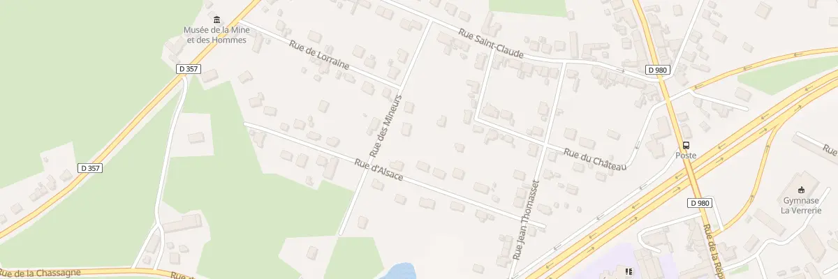 Plan du 3 Rue des Mineurs à Blanzy