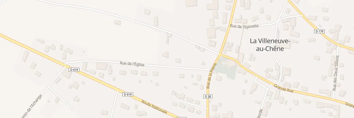 Plan du 11 Rue de l’Eglise à La Villeneuve-au-Chêne