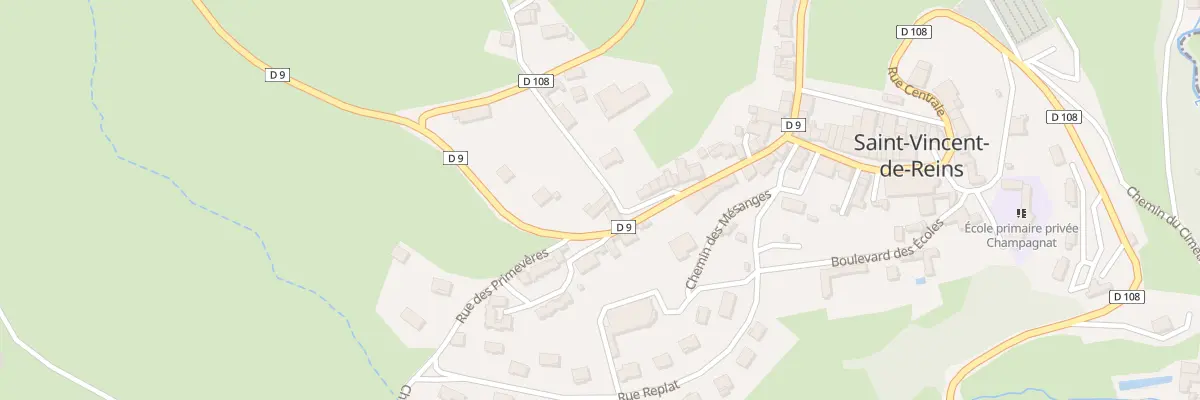 Plan du 1 Mte de la Grand Cote à Saint-Vincent-de-Reins