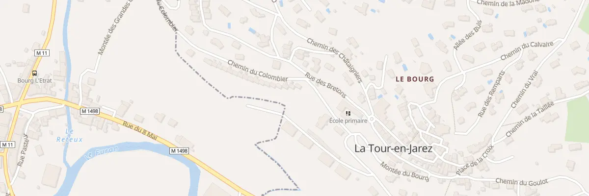 Plan du 1 Che du Colombier à La Tour-en-Jarez