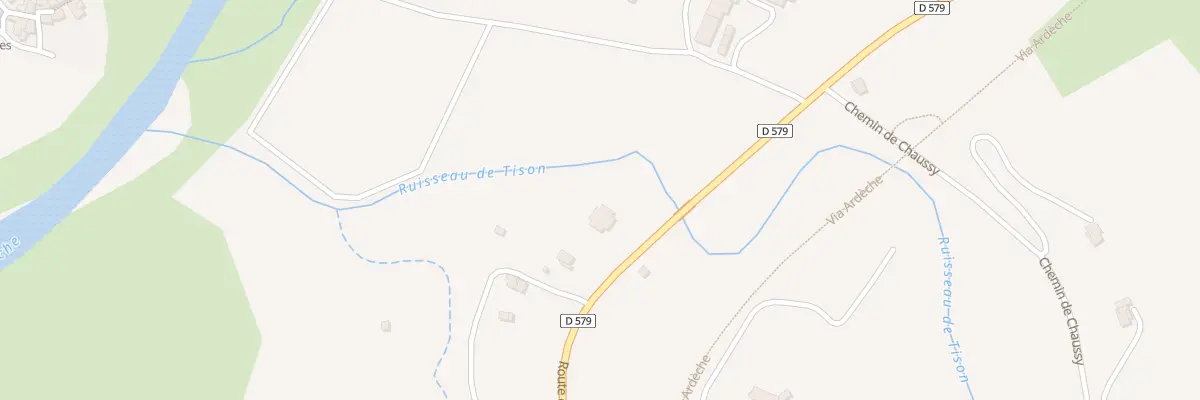 Plan du 905 Rte de Saint Maurice à Balazuc