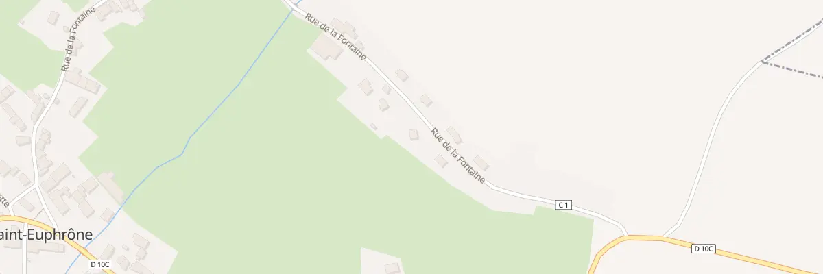 Plan du 36 Rue de la Fontaine à Saint-Euphrône