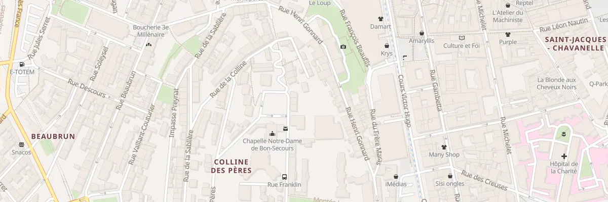 Plan du 3 Pl des Pères à Saint-Étienne